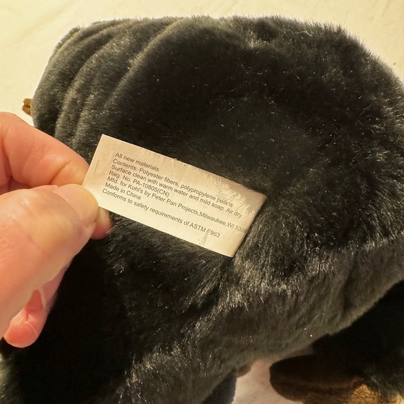 Kohl’s Cares Gorilla Mother & Child Plush Black Brown Soft 10"Seated great shape - Picture 4 of 6